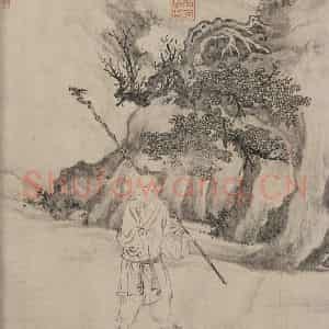 宋代 张激《白莲社图》国画综合作品图片鉴赏