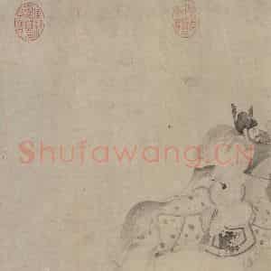 宋代《明皇击球图》国画人物作品图片鉴赏