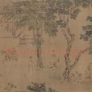 宋代 马和之(传)《陈风图》国画综合作品图片鉴赏