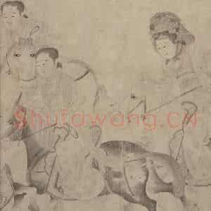 宋代《明皇击球图》国画人物作品图片鉴赏