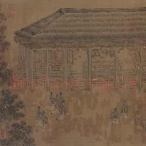 宋代 马和之(传)《风颂清庙之什图》国画综合作品图片鉴赏