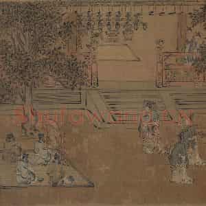 宋代 马和之（传）《风颂清庙之什图》国画综合作品图片鉴赏