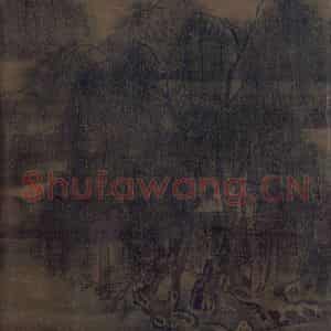 宋代 马麟《荷香清夏图》国画山水作品图片鉴赏