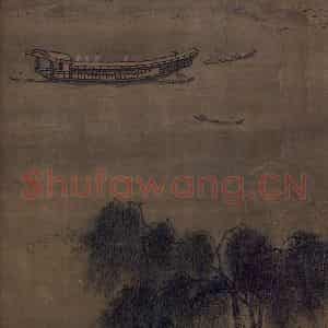 宋代 马麟《荷香清夏图》国画山水作品图片鉴赏