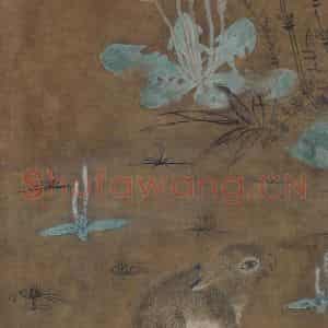 宋代《竹雀双兔图》国画花鸟作品图片鉴赏
