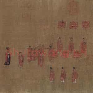 宋代《卤簙玉辂图》国画人物作品图片鉴赏