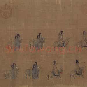 宋代《卤簙玉辂图》国画人物作品图片鉴赏