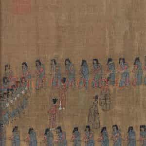 宋代《卤簙玉辂图》国画人物作品图片鉴赏