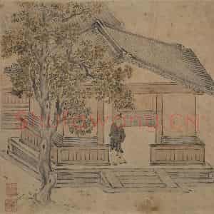 宋代 马和之《唐风图》国画综合作品图片鉴赏