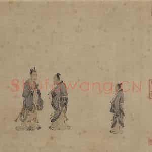 宋代 马和之《唐风图》国画综合作品图片鉴赏
