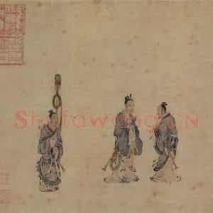 宋代 马和之《唐风图》国画综合作品图片鉴赏