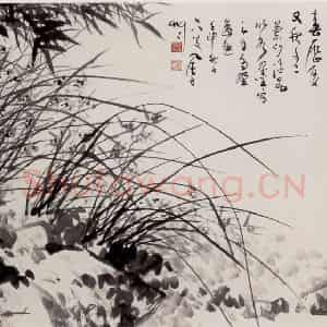 1992年 蒋凤白《兰竹清品》国画花鸟作品图片鉴赏