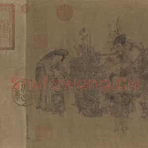 宋代 李嵩《货郎图》国画人物作品图片鉴赏
