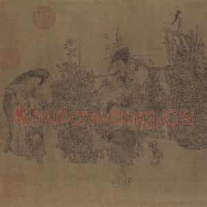宋代 李嵩《货郎图》国画人物作品图片鉴赏