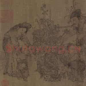 宋代 李嵩《货郎图》国画人物作品图片鉴赏
