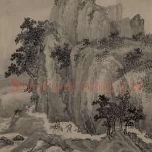 宋代 赵芾《江山万里图》国画山水作品图片鉴赏