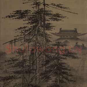 宋代 马远《踏歌图》国画山水作品图片鉴赏