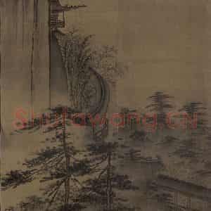 宋代 马远《踏歌图》国画山水作品图片鉴赏