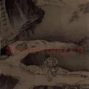 宋代 马远《踏歌图》国画山水作品图片鉴赏