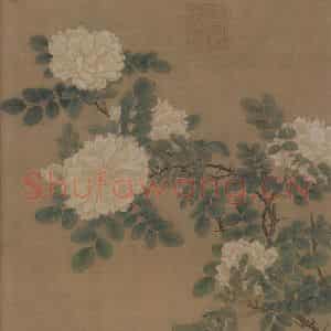 宋代 马远《白蔷薇图》国画花鸟作品图片鉴赏