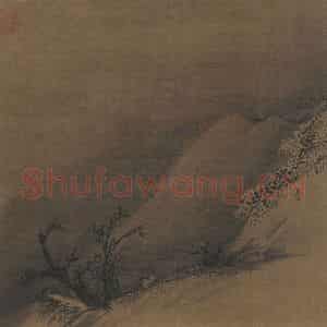宋代 梁楷《雪栈行骑图》国画综合作品图片鉴赏
