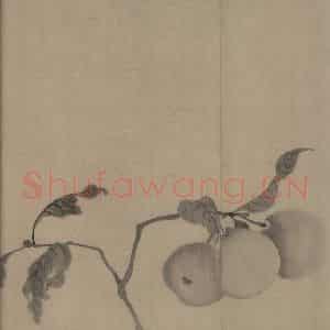 宋代 牧溪《水墨写生图》国画花鸟作品图片鉴赏