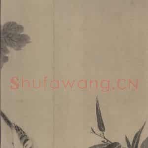 宋代 牧溪《水墨写生图》国画花鸟作品图片鉴赏