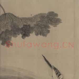 宋代 牧溪《水墨写生图》国画花鸟作品图片鉴赏