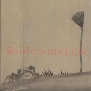 宋代 牧溪《水墨写生图》国画花鸟作品图片鉴赏