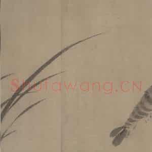 宋代 牧溪《水墨写生图》国画花鸟作品图片鉴赏