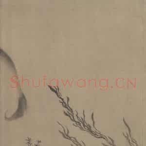 宋代 牧溪《水墨写生图》国画花鸟作品图片鉴赏