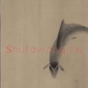 宋代 牧溪《水墨写生图》国画花鸟作品图片鉴赏