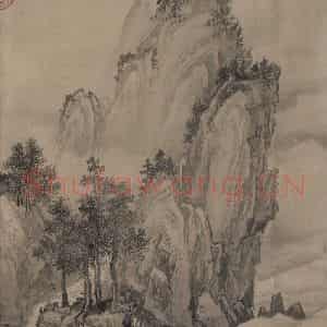 宋代 赵芾《江山万里图》国画山水作品图片鉴赏