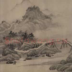 宋代 赵芾《江山万里图》国画山水作品图片鉴赏