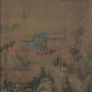 宋代 赵伯驹《江山秋色图》国画山水作品图片鉴赏