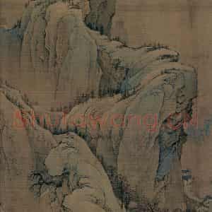 宋代 赵伯驹《江山秋色图》国画山水作品图片鉴赏