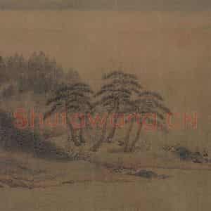 宋代 赵伯骕《万松金阙图》国画山水作品图片鉴赏