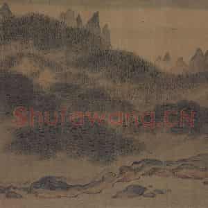 宋代 赵伯骕《万松金阙图》国画山水作品图片鉴赏