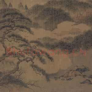 宋代 赵伯骕《万松金阙图》国画山水作品图片鉴赏