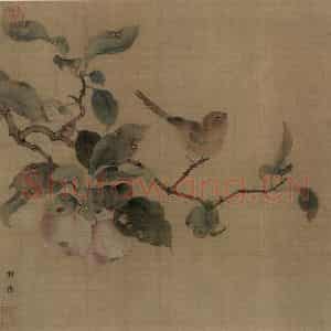 宋代 林椿《果熟来禽图》国画花鸟作品图片鉴赏