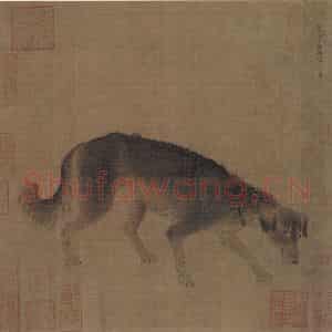 宋朝 李迪《猎犬图》国画综合作品图片鉴赏