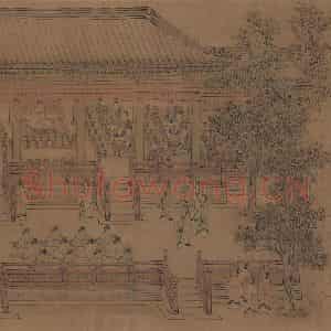 宋朝 马和之《小雅鹿鸣之什图》国画综合作品图片鉴赏
