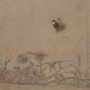 宋代 赵昌《写生蛱蝶图》国画花鸟工笔作品图片鉴赏