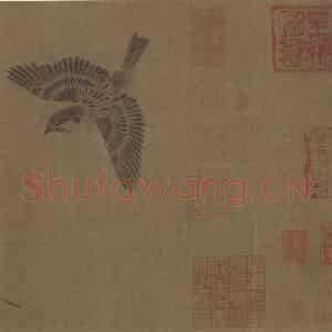 宋代 崔白《寒雀图》国画花鸟工笔作品图片鉴赏
