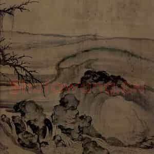 宋代 郭熙《窠石平远图》国画山水工笔作品图片鉴赏