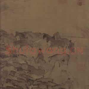 宋代 李公麟《临韦偃牧放图》国画花鸟工笔作品图片鉴赏