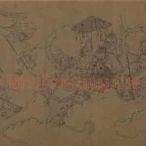 宋代 李公麟《西岳降灵图》国画人物工笔作品图片鉴赏