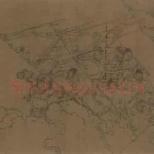 宋代 李公麟《西岳降灵图》国画人物工笔作品图片鉴赏