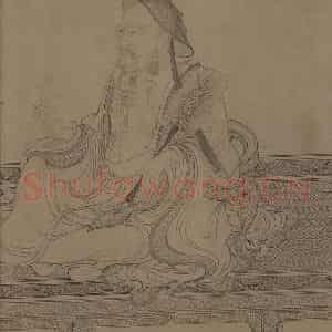 宋代 李公麟《维摩演教图》国画人物工笔作品图片鉴赏