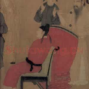 五代 顾闳中《韩熙载夜宴图》国画人物工笔作品图片鉴赏
